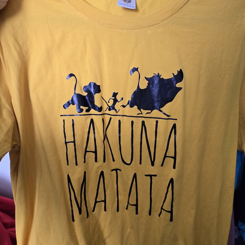 Yellow Hakuna Matata Graphic T-Shirt